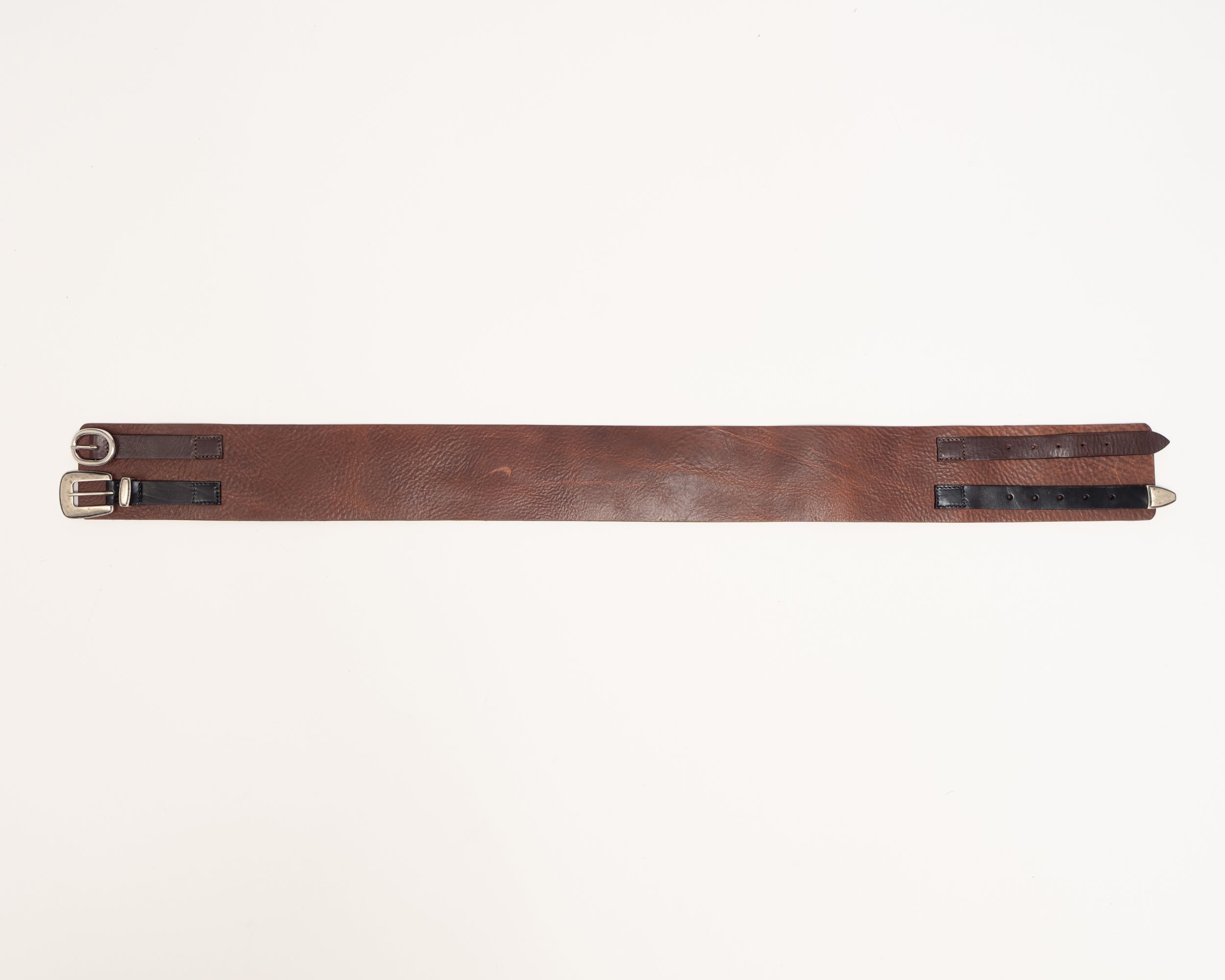 Ginger double-buckle belt