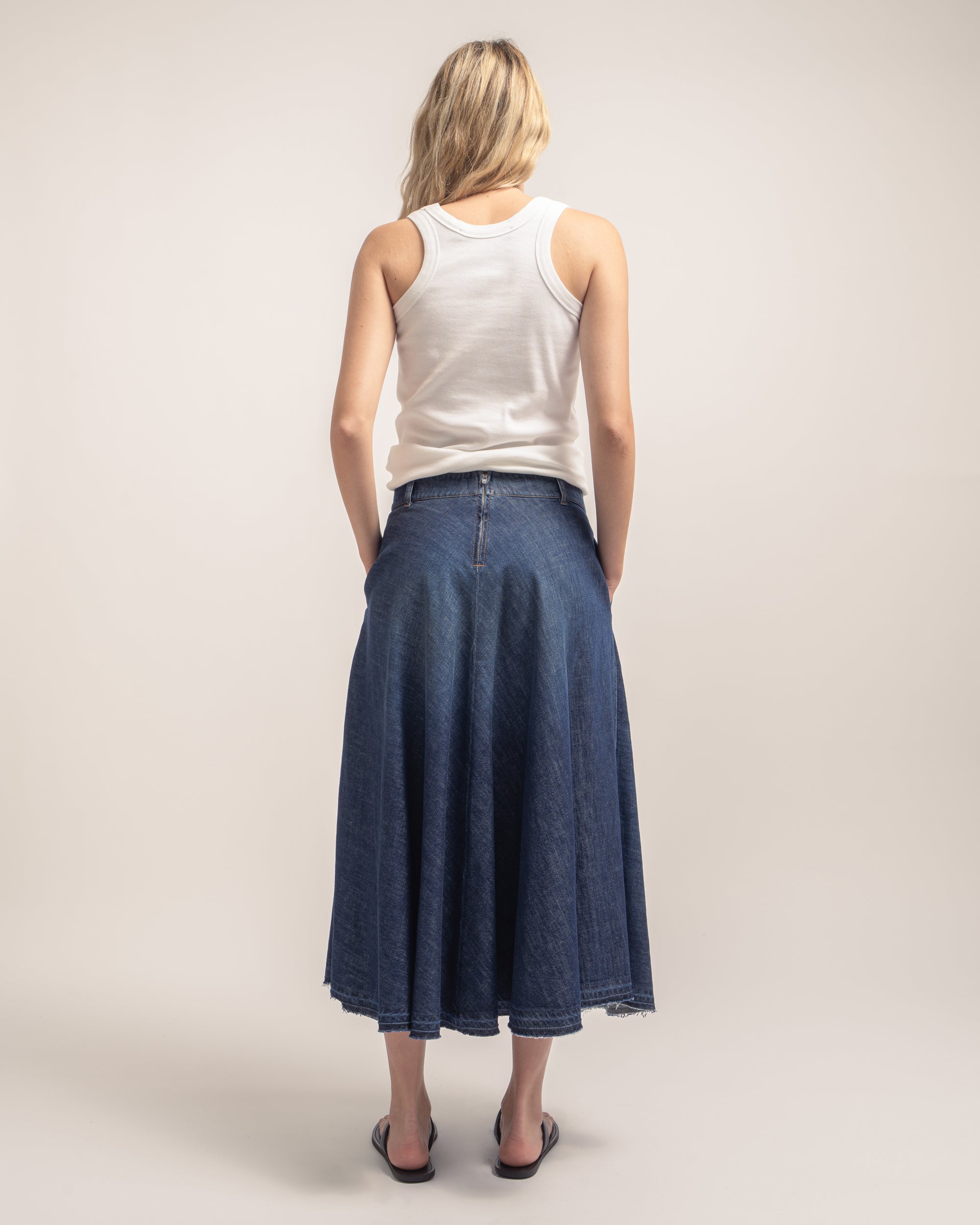 More flared midi skirt