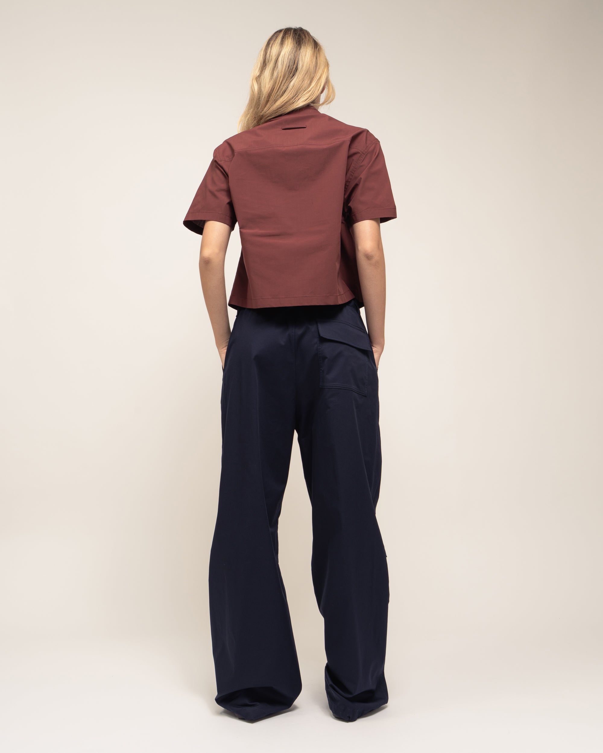 Nona gabardine fatigue trousers