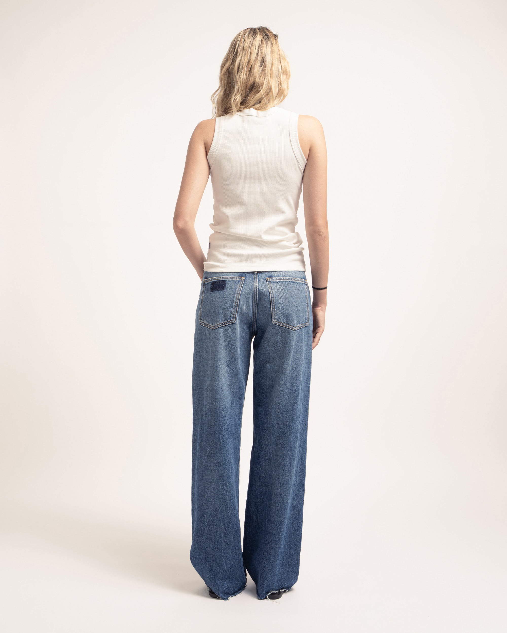 Pop jeans gamba ampia