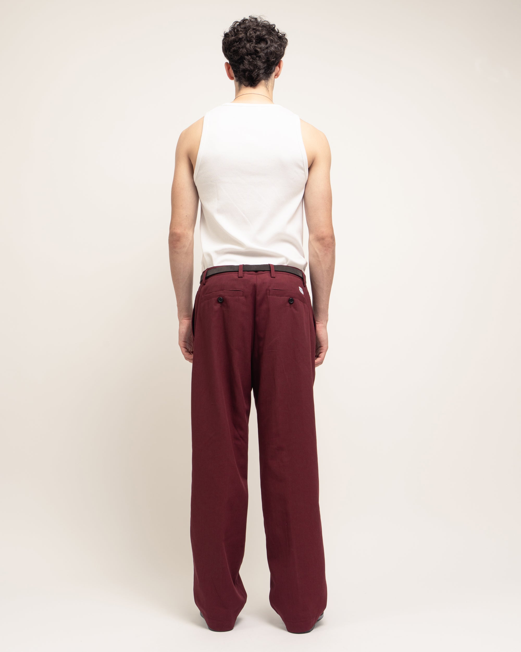 Rushen pleated trousers