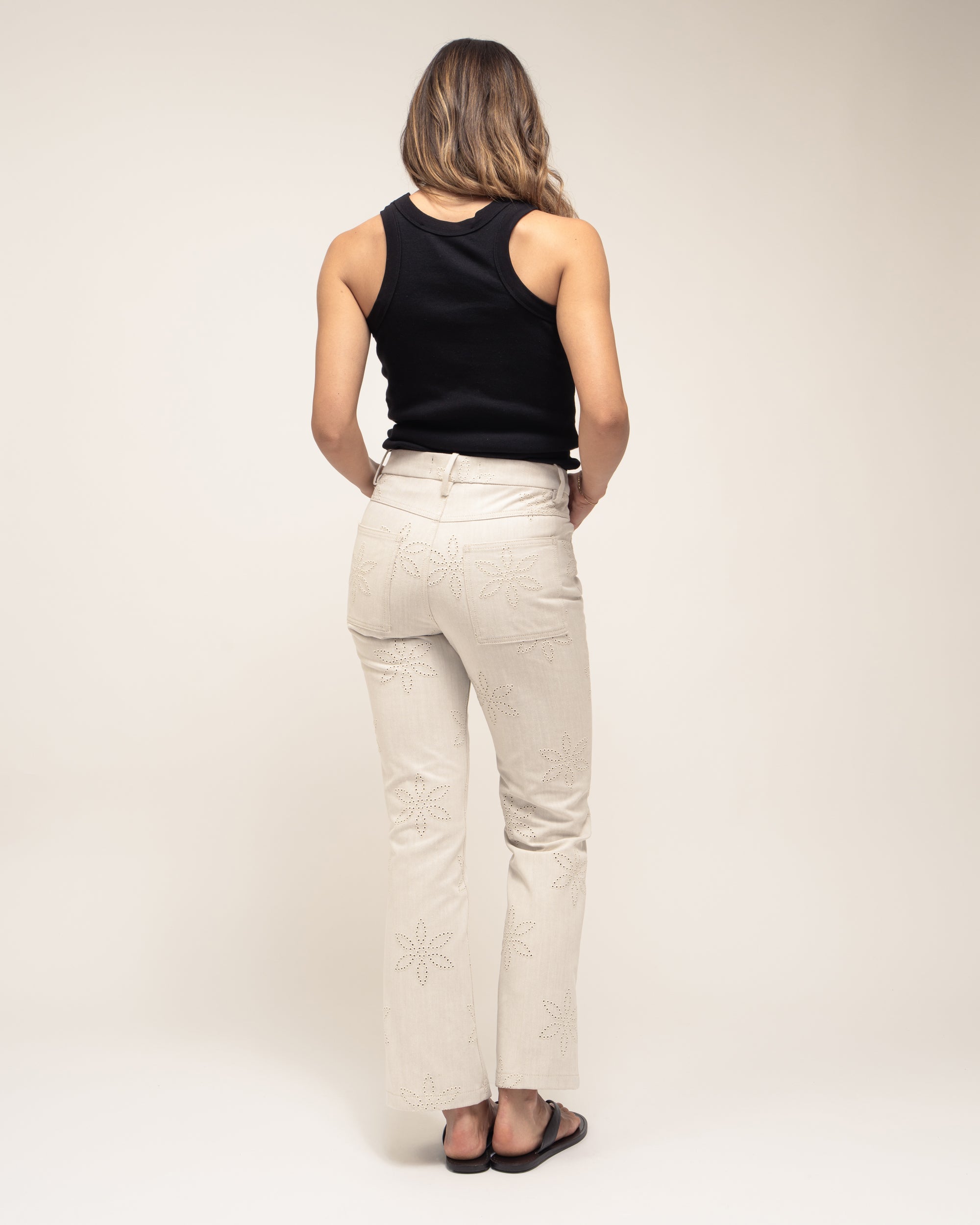 Tex bootcut trousers